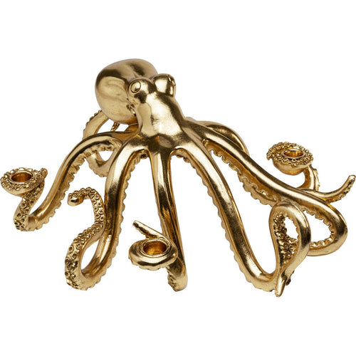 Kare Design Kandelaar goud octopus 49cm