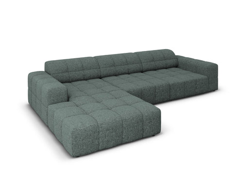 Cosmopolitan Design linker hoekbank Chicago 4-zits, chenille olie - 167x294x78cm