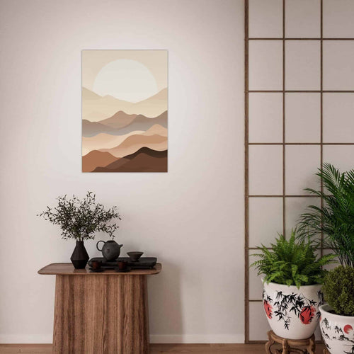 Artfulprints  Japandi landscape   poster 50x70 cm