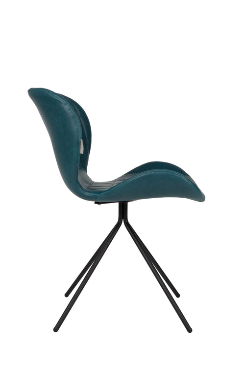 Zuiver OMG LL Stoel Blauw - Set van 2 - vtwonen shop