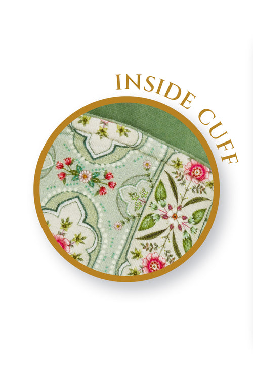 Pip Studio - Naomi Kimono Dames - Velvet - Groen - XS - vtwonen shop