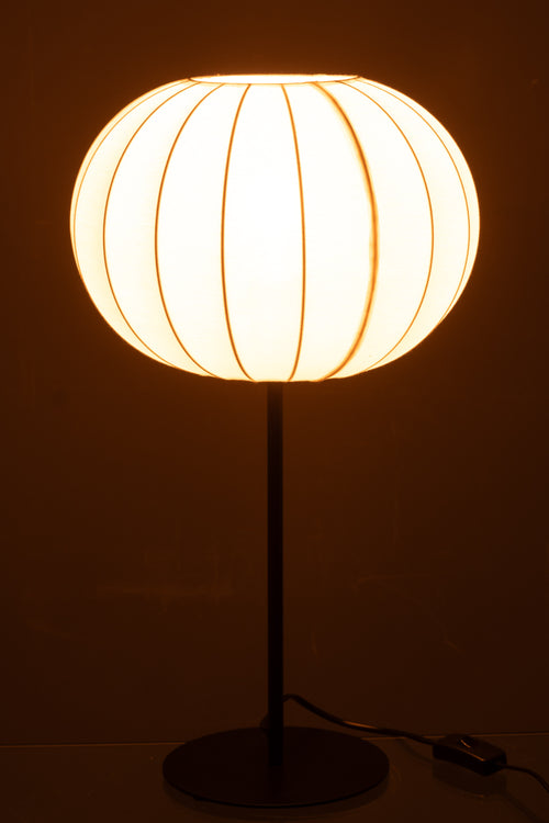 J-Line lamp Lantaarn - metaal/textiel - wit - large - vtwonen shop