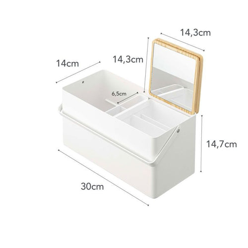 Yamazaki Make-up Organizer - Tower - Wit - vtwonen shop