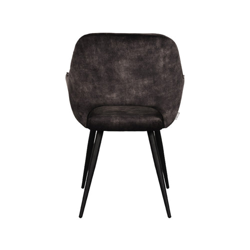 LABEL51 Eetkamerstoel Fer - Antraciet - Zithoogte 48cm - Set van 2 - vtwonen shop