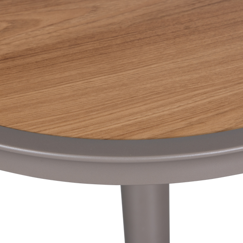 WOOOD tuin bartafel Jeppe hoogte verstelbaar - Aluminium - Bruin/Grijs - vtwonen shop