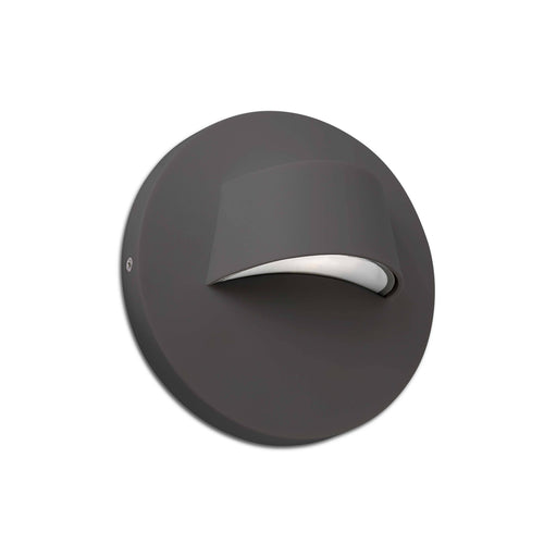 Faro Brow - LED Wandlamp Buiten Donkergrijs IP44