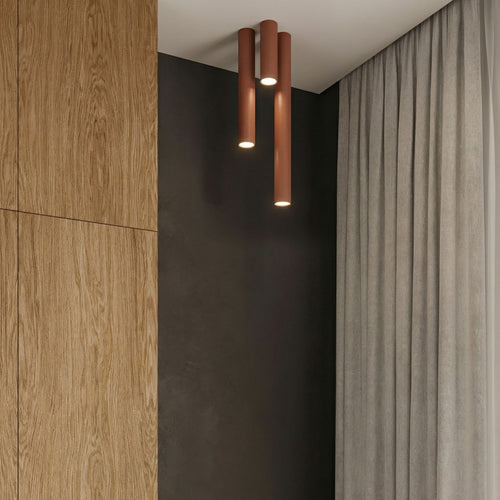Sollux Lighting Plafondlamp LAGOS 20 rode oker - 6x6x20cm