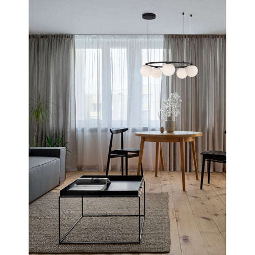 Merano Digby Geïntegreerde LED-plafondlamp Sandy Zwart Metaal, Aluminium Wit Opaal Glas LED 40W 2580Lm 3200K