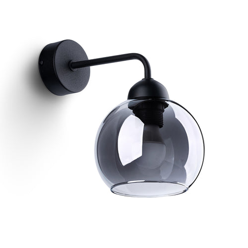 Sollux Lighting Wandlamp ALINO 1 zwart - 15x15x26cm