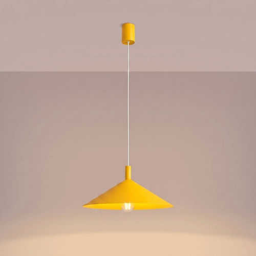 Sollux Lighting Hanglamp NOX 40 geel - 40x40x135cm