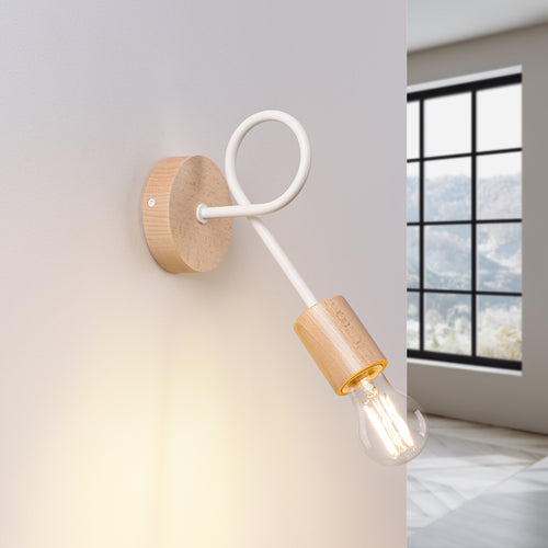 Sollux Lighting Wandlamp EMBER wit - 10x19x24cm
