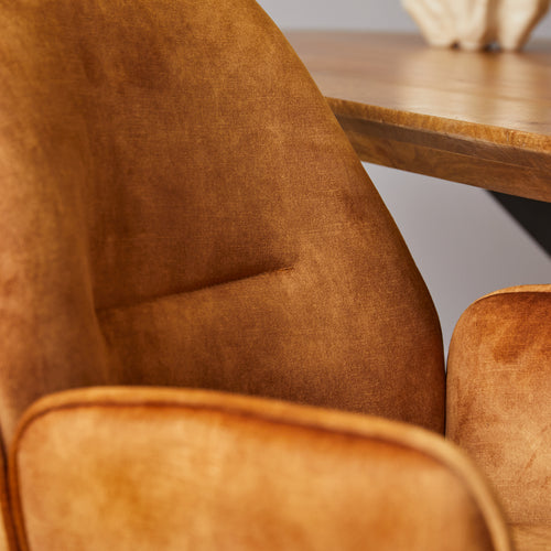 Starfurn  eetkamerstoel Nova - goud - 58x65x64cm - vtwonen shop