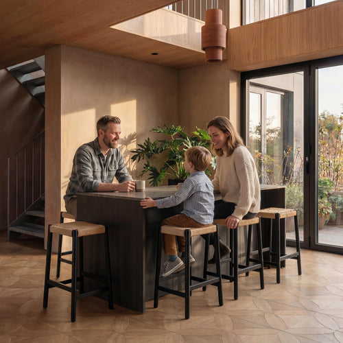Furnhouse barkruk Ida - Zwart - Set van 4