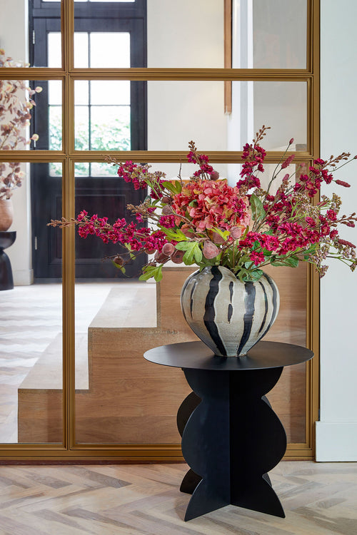 Mica Decorations Rafi Bijzettafel - H40 x Ø45 cm - IJzer - Zwart - vtwonen shop