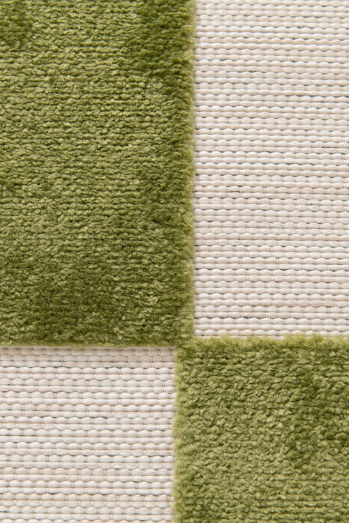 AFK Living vloerkleed Kleine Tegels - voor binnen en buiten - groen - 160 x 230 cm