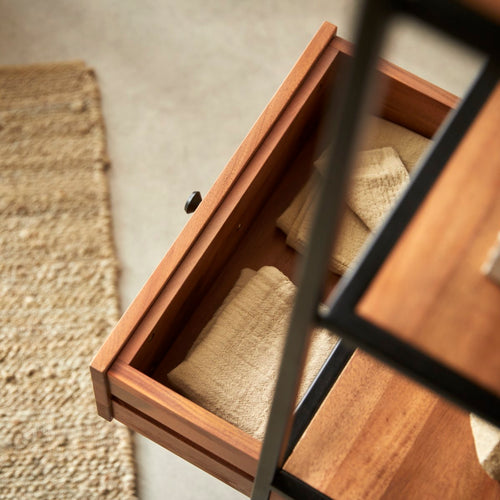 Tikamoon Boekenkast van massief acacia en metaal - Naturel - vtwonen shop