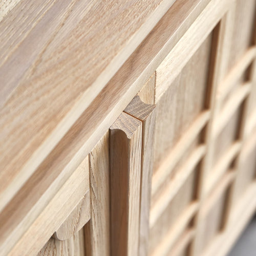 Tikamoon Massief eikenhouten buffet 120 cm - Naturel
