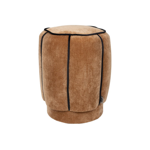 Dutchbone Donna Poef Velours Lichtbruin