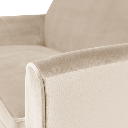 WOOOD bank 150 cm Rocco - Velvet - Off White - 75x150x82