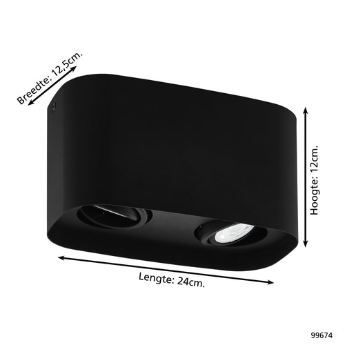 EGLO connect.z plafondlamp  Caminales-Z - 24 cm - zwart - rgb