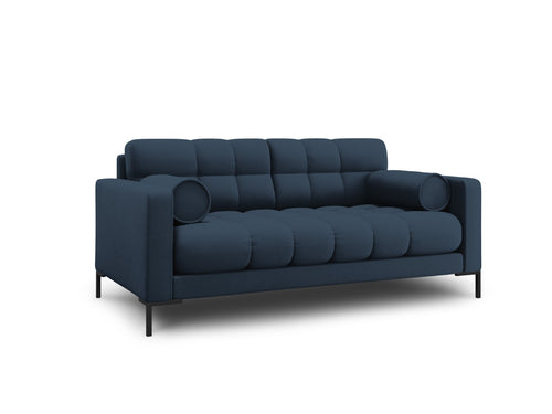 Cosmopolitan Design Bank Bali 2-zits, structurele stof, blauw - 96x152x75cm
