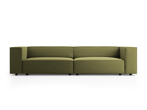 Cosmopolitan Design Bank Arendal 4-zits, flueel, lichtgroen - 102x244x70cm