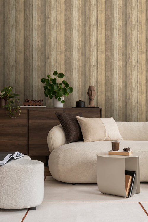 Sanders & Sanders behang houtlook beige en bruin - 53 cm x 10 m - 640053 - vtwonen shop