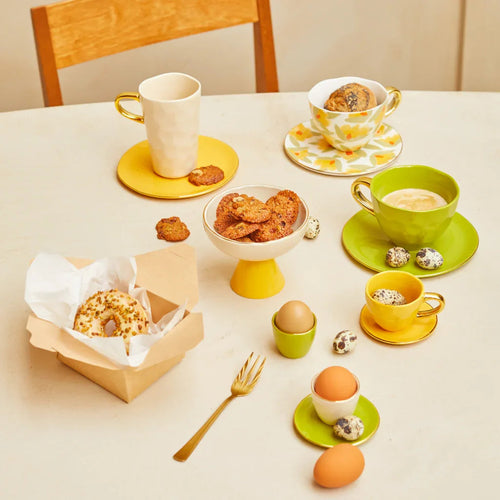 Urban Nature Culture Good Morning eierdop - Oatmeal - set van 2 - in gift pack - 5x5cm