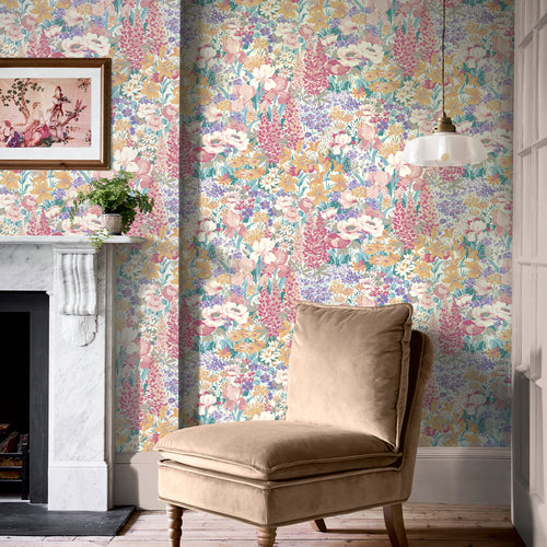 Laura Ashley Vliesbehang - Everingham Meadow Multi