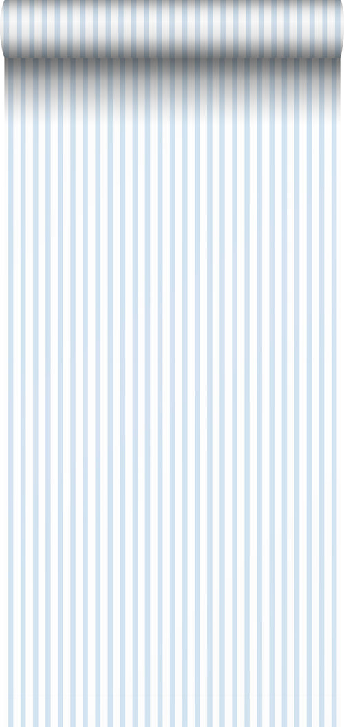 Sanders & Sanders behang strepen blauw en wit - 53 cm x 10 m - 640590