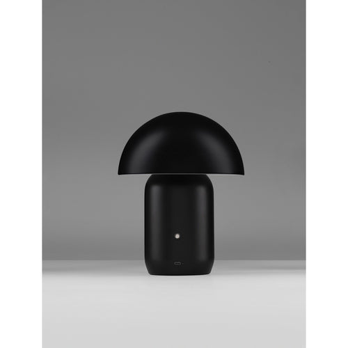 Nova Luce POIS Geïntegreerde LED-tafellamp, matzwart, aanraakgevoelig, dimbaar, 2W 230lm 3000K, USB-aansluiting