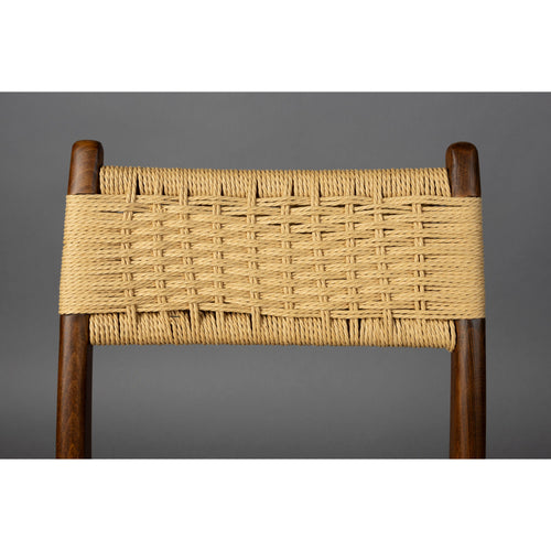 Dutchbone Cecile Eetkamerstoelen Hout in Walnoot kleur - Set van 2