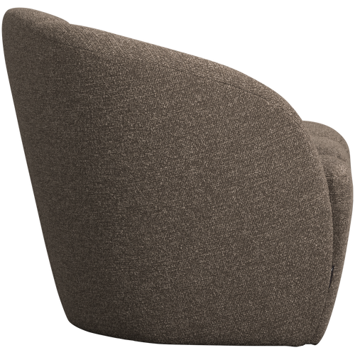 WOOOD 2-zits bankje links Mojo - Polyester - Bruin Melange - 73x112x77