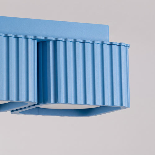 Sollux Lighting Plafondlamp RIFF 2 azuurblauw Gx53 - 20,5x10x8cm