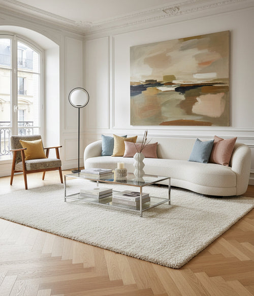 AFK Living vloerkleed Plush - Zacht comfort voor elke dag en OEKO-TEX® Standard 100 gecertificeerd. - wit - 200x290 cm