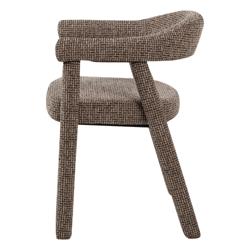 WOOOD eetkamerstoel armleuning bruin Sedo - Set Van 2 - 78x59x58