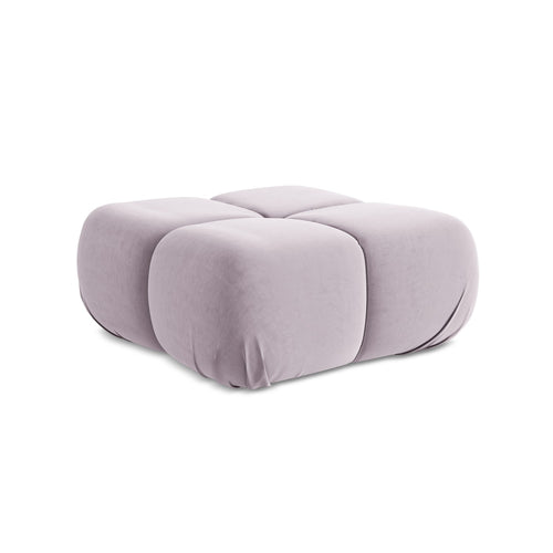 LaMiaSofa Poef Sanremo - velours - lavendel - 95x95x41