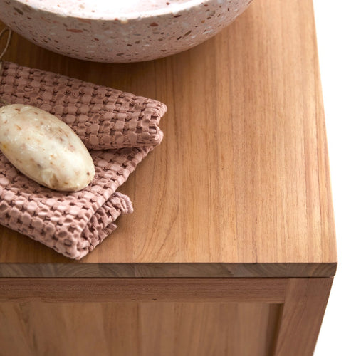 Tikamoon Massief teakhouten badmeubel 80 cm - Naturel - vtwonen shop