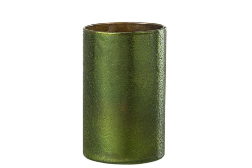 J-Line windlicht Spiegel - glas - groen - large - vtwonen shop