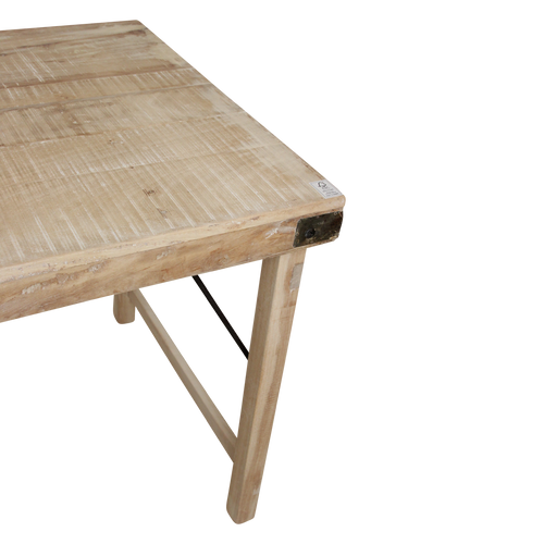 Raw Materials eettafel Limewash - inklapbaar - FSC gerecycled hout - 165x75x76 cm