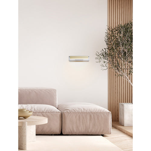 Nova Luce APNEA Geïntegreerde LED-wandlamp in zandzwart, goud en grijs, 7W, 420lm, 3000K
