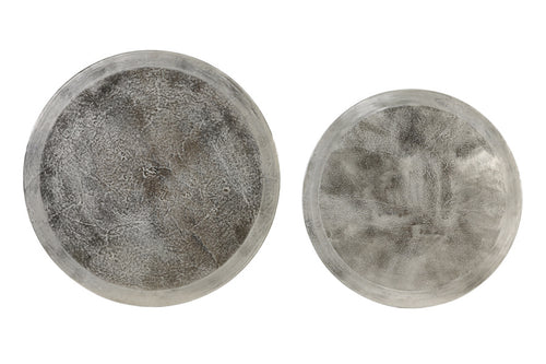 Light & Living tafel  - zilver - 75x75x45 cm