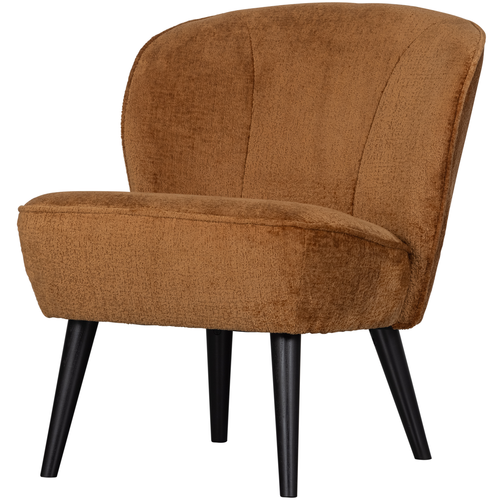 WOOOD fauteuil Sara - Velvet - Cognac - 59x71x70 - vtwonen shop