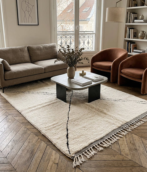 AFK Living vloerkleed Berber - handgemaakt - Wol - 210 x 276 cm