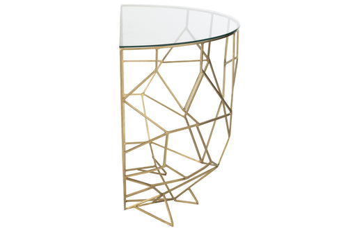 J-Line console Moza - metaal/glas - goud