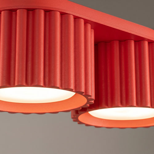 Sollux Lighting Plafondlamp AURA 2 rood Gx53 - 21x10x8cm