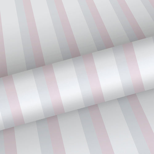 Sanders & Sanders behang strepen licht roze, lichtgroen en wit - 53 cm x 10 m - 640595