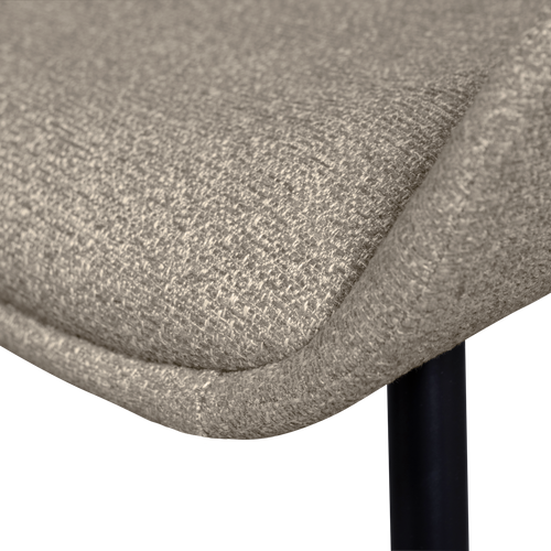 WOOOD eetkamerstoelen Parade - Melange Stof - Zand - Set van 6 - vtwonen shop