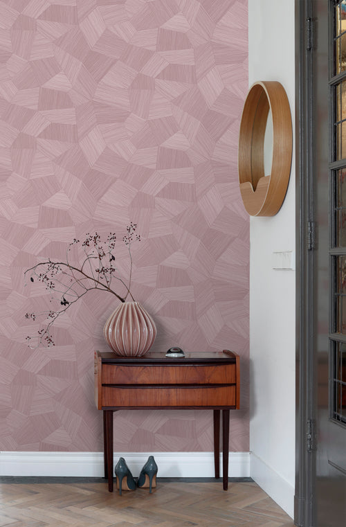 Origin Wallcoverings behang grafisch 3D motief lila paars - 50 x 900 cm - 348063