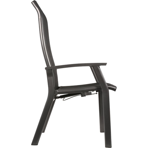 Lesli Living bistrostoel Mojito - antraciet - 63x65x112cm